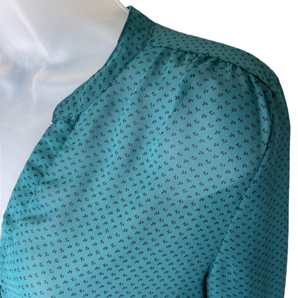 Old Navy blouse Teal Small - Picture 3 of 6
